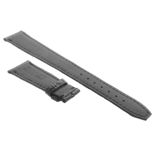 Cinturino IWC Portofino Aftermarket Compatibile Stampa Alligatore Nero 21/16 mm deployante 58/135