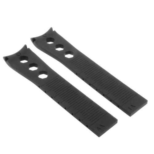 Tag Heuer Cinturino Aquaracer Caucciù FT6201 Nero 21/18 mm WBP208C