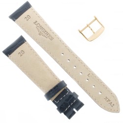 Longines Cinturino FR Stampa Alligatore BLU 20-16 mm 2