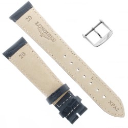 Longines Cinturino FA Stampa Alligatore BLU 20-16 mm 2