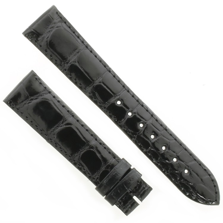 Longines Cinturino Alligatore Nero lucido 19/16 Elegant collection L4.810.4 , L4.778.4 , L4.787.8
