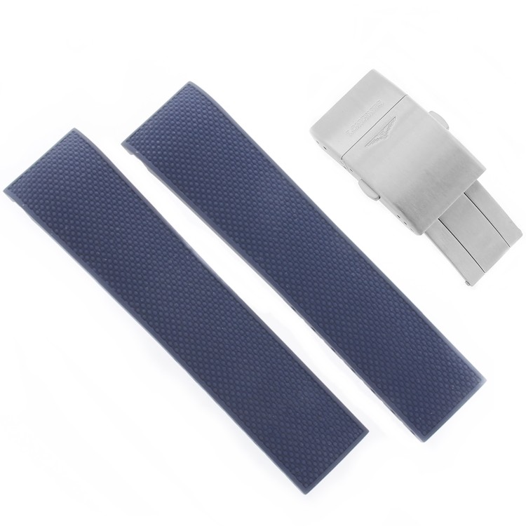 Longines Cinturino Caucciù Blu FDA 21/19 mm Hydroconquest Ceramic L3.781.4 , L3.782.4