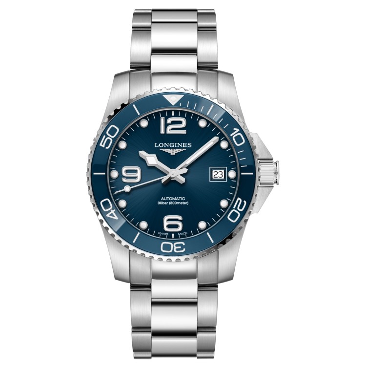 LONGINES HydroConquest Ceramic L3.780.4.96.6 Atomatico 39 mm Blu