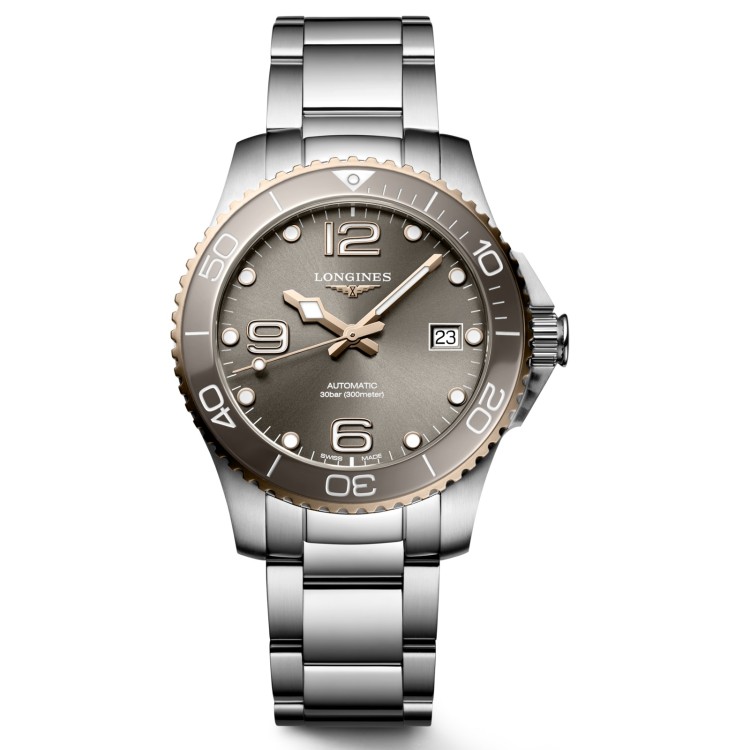 LONGINES HydroConquest Ceramic L3.780.3.78.6 PVD Automatico 39 mm Rosa.