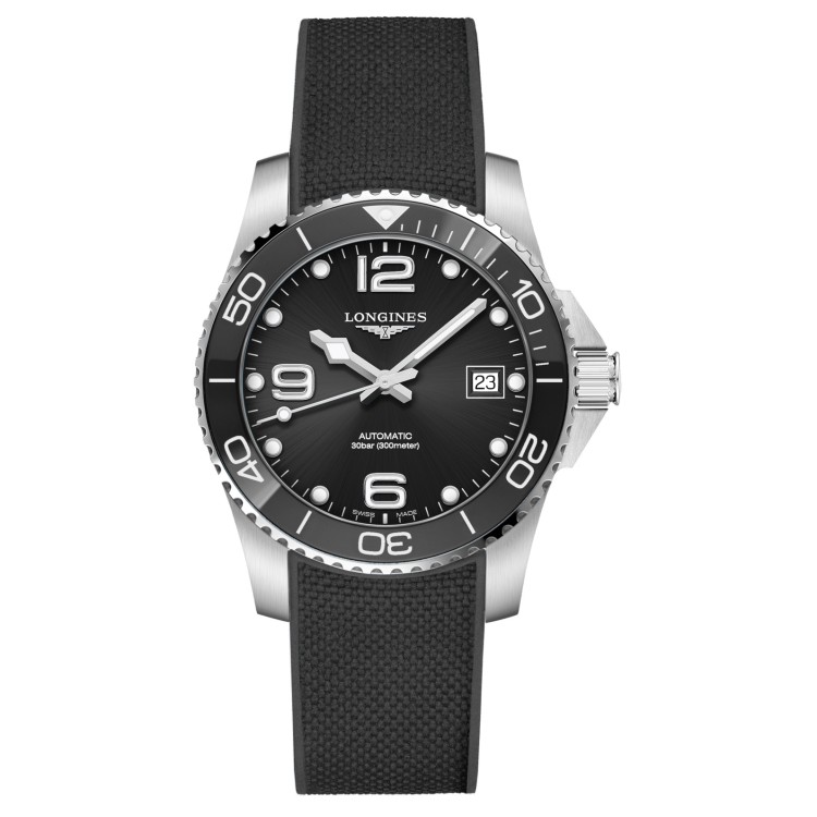LONGINES HydroConquest Ceramic L3.780.4.56.9 Automatico 39 mm Nero