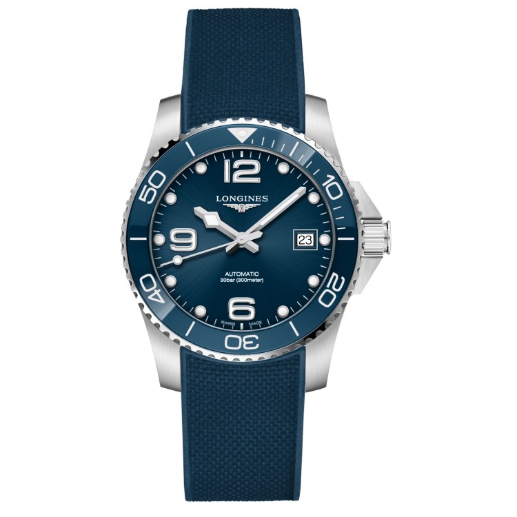 LONGINES HydroConquest Ceramic L3.780.4.96.9 Automatico 39 mm Blu