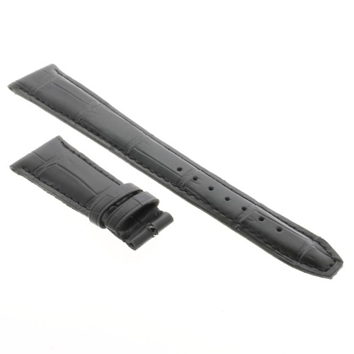 Cinturino IWC Portofino Aftermarket Compatibile Alligatore Nero 21/16 mm deployante 58/135