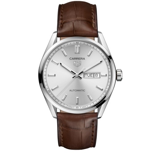 TAG HEUER CARRERA WBN2011.FC6484 Day Date Automatico 41 mm Acciaio Argente.