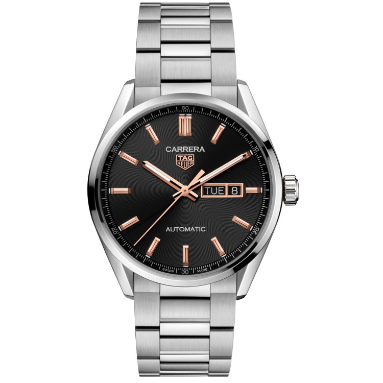 TAG HEUER CARRERA WBN2013.BA0640 Day Date Automatico 41 mm Indici Rosati.