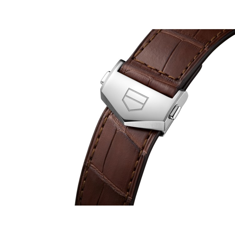 TAG HEUER CARRERA WBN2011.FC6484 Day Date Automatico 41 mm Acciaio Argente.