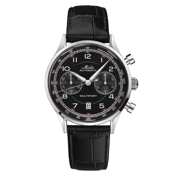 MIDO Multifort Patrimony M040.427.16.052.00 Cronografo Automatico in Acciaio 42 mm Nero.
