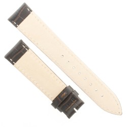 Cinturino Stampa Alligatore Marrone Scuro Opaco 20/18 mm classico 2