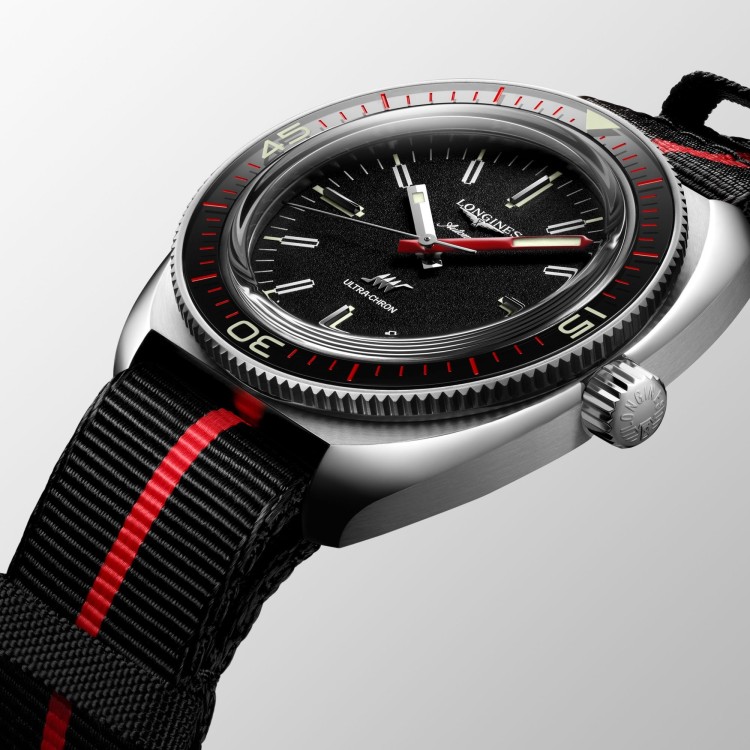 LONGINES Heritage Ultra-Chrom  L2.836.4.52.9 con data 43 mm Automatico Water Resistant 30 bar