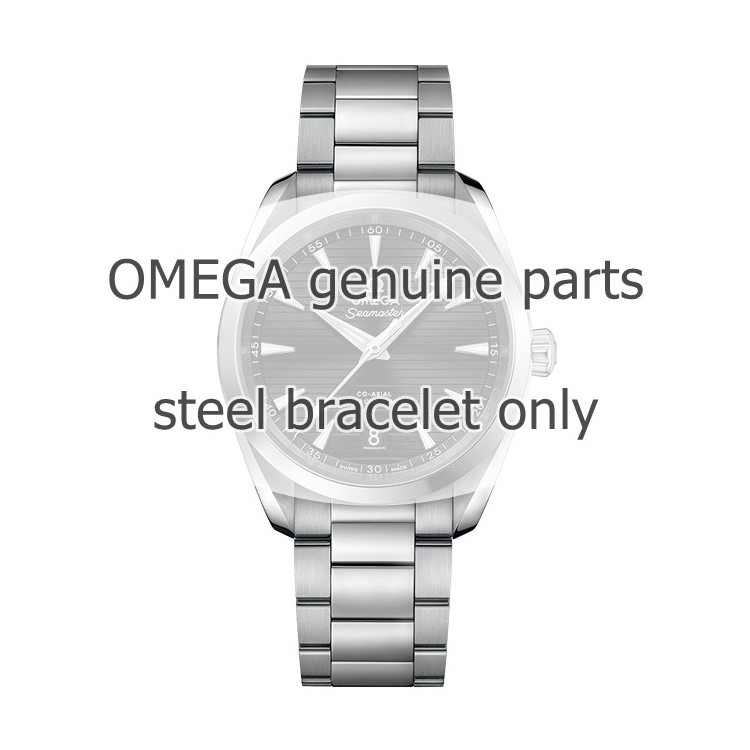 OMEGA Bracciale acciaio per Seamaster Aqua Terra 150MT acciaio diametro 38mm 220.10.38.20 e simili