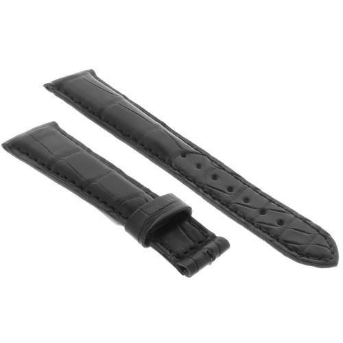 Cinturino BREGUET Aftermarket Compatibile Alligatore Nero Opaco 21/16 mm misure 115/76