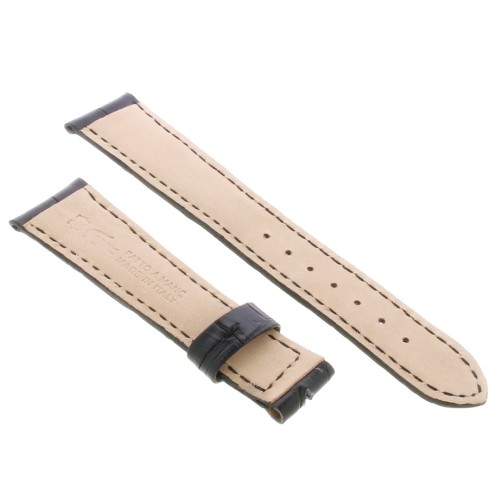 Cinturino BREGUET Aftermarket Compatibile Alligatore Nero Opaco 21/16 mm misure 115/76