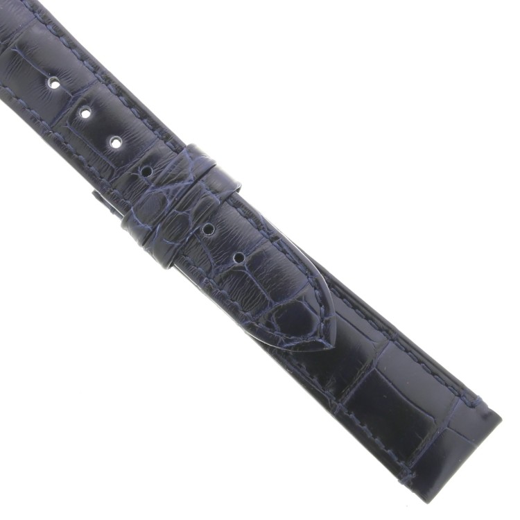 Zenith Cinturino 27.00.1916.843 Alligatore Blu Scuro opaco 19/16 mm Elite El Primero 
