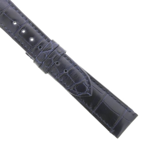 Zenith Cinturino 27.00.1916.843 Alligatore Blu Scuro opaco 19/16 mm Elite El Primero 