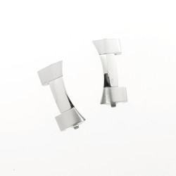 Longines coppia terminali bracciale Hydroconquest Ceramica Cronografo in acciaio, misura 21 mm. L3.783.4 e simili.