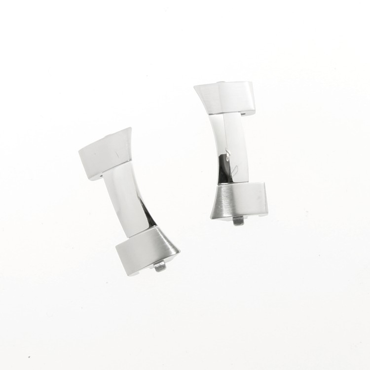 Longines coppia terminali bracciale Hydroconquest Ceramica Cronografo in acciaio, misura 21 mm. L3.783.4 e simili.