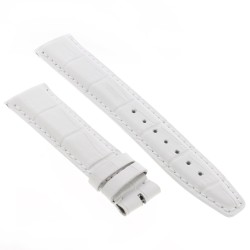 Cinturino non originale IWC Alligatore Bianco Ghiaccio 20/16 mm tipo Portoghese 2
