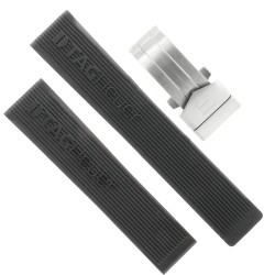 Tag Heuer Cinturino Caucciù FT6024 FDA2 misure 19/18 mm + Chiusura