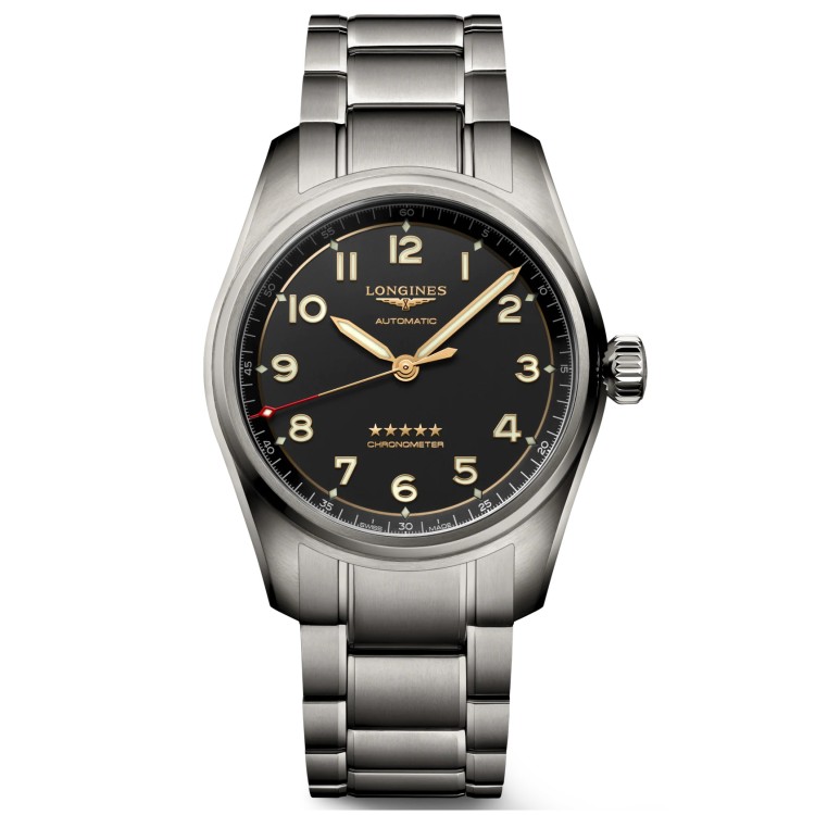 LONGINES SPIRIT L3.810.1.53.6 Titanio 40 mm Automatico Grigio.
