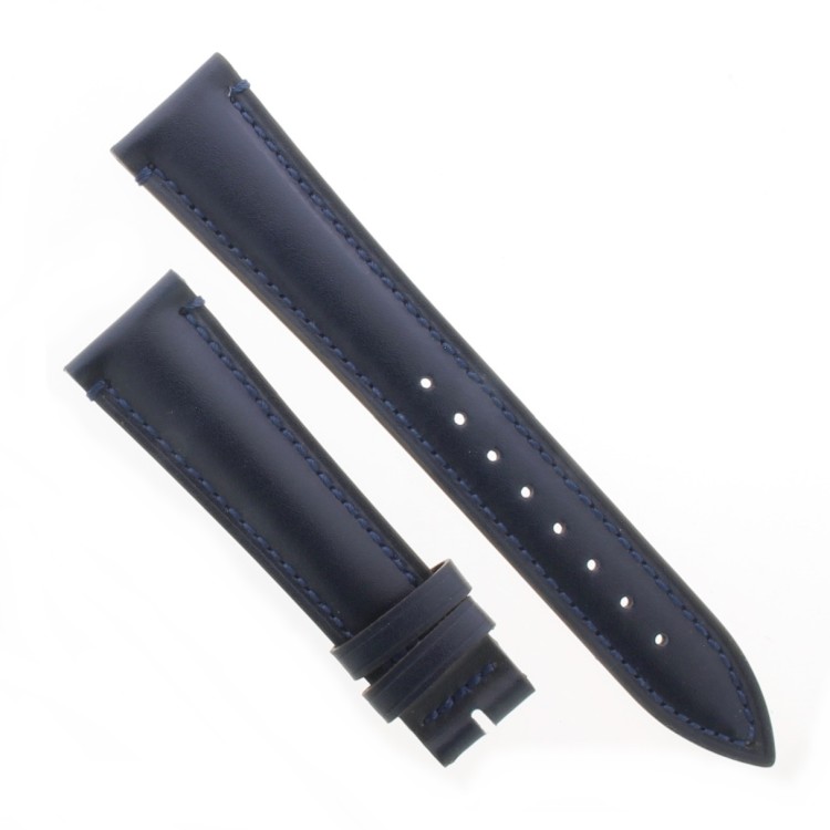 Cinturino Pelle Cuoio Inglese Blu opaco 20/16 mm B45B classico