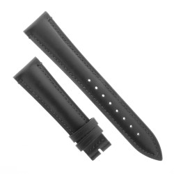 Cinturino Pelle Cuoio Inglese Nero opaco 20/16 mm B45B classico