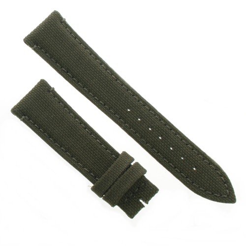 Cinturino Water Resistant Tessuto/Lorica Verde Oliva 20/16 mm B45N classico