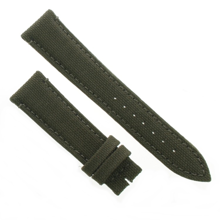 Cinturino Water Resistant Tessuto/Lorica Verde Oliva 22/18 mm B45N classico