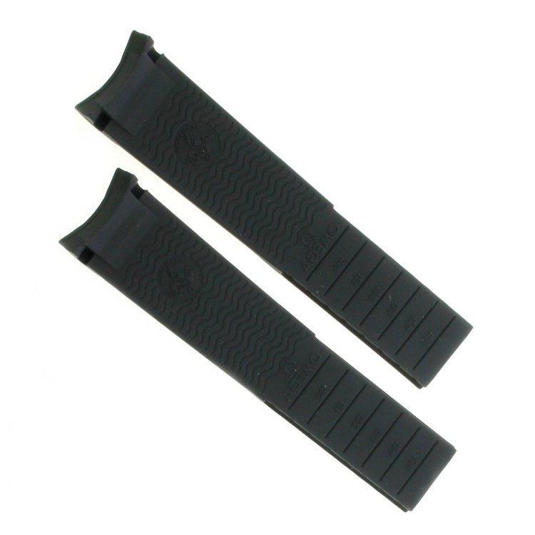 OMEGA cinturino caucciù Nero Seamaster 41mm. 2055 2254 2531 2831.80 2832 2834.80 2841 2898