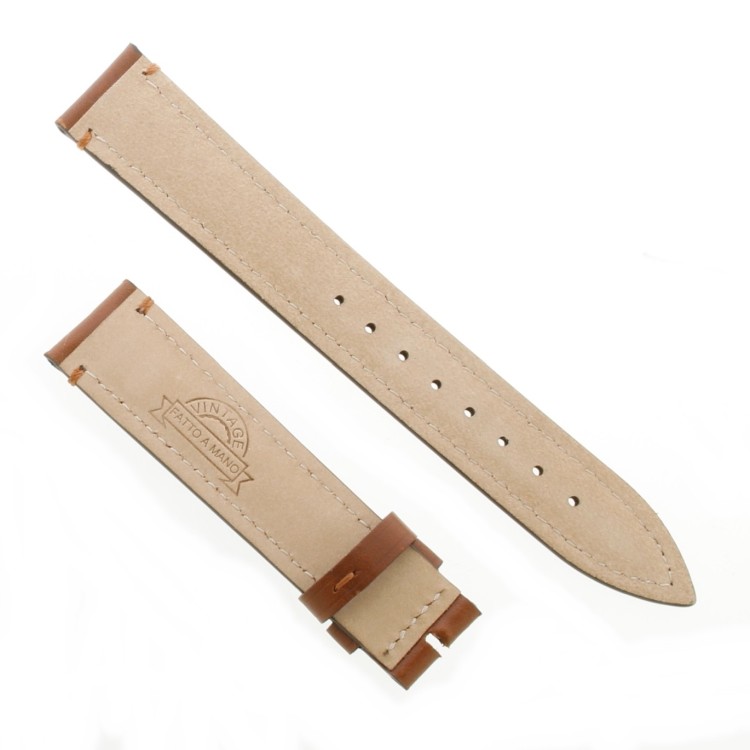 Cinturino Pelle Cuoio Inglese Marrone opaco 20/16 mm B45B classico