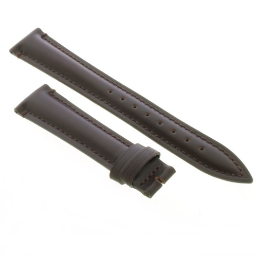 Cinturino Pelle Cuoio Inglese Marrone Moka opaco 20/16 mm B45B classico