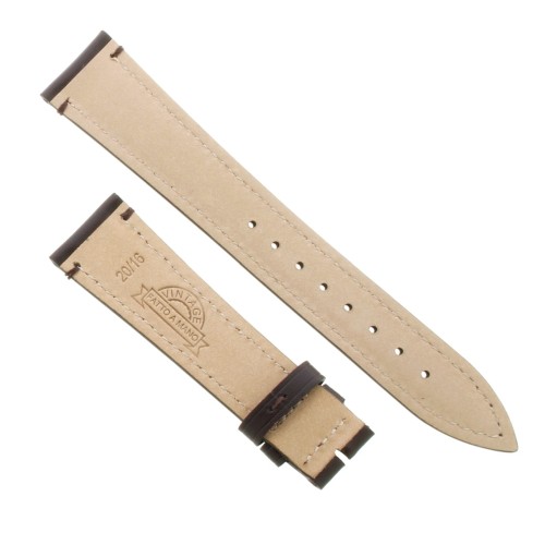 Cinturino Pelle Cuoio Inglese Marrone Moka opaco 20/16 mm B45B classico