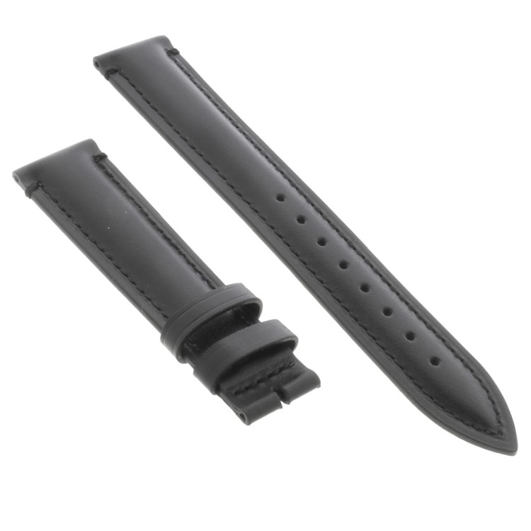 Cinturino Pelle Cuoio Inglese Nero opaco 18/16 mm B45B classico