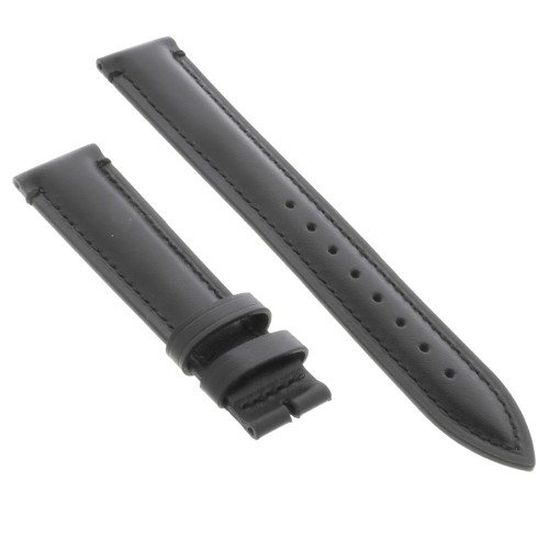 Cinturino Pelle Cuoio Inglese Nero opaco 18/16 mm B45B classico