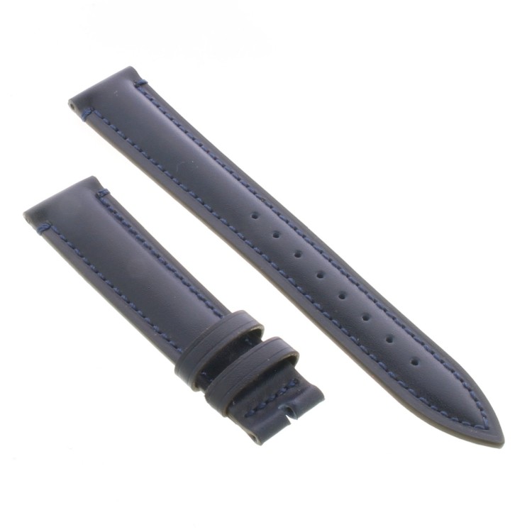 Cinturino Pelle Cuoio Inglese Blu opaco 18/16 mm B45B classico