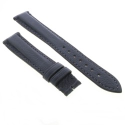 Cinturino Pelle Vitello Volanato Cucito a Mano Grigio Blu opaco 18/16 mm bombatura 5,5 mm classico 2