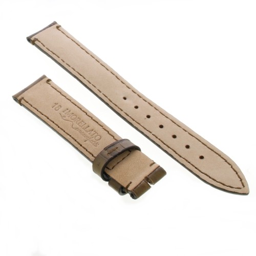 Cinturino Stampa Alligatore Marrore Oliva opaco Cucito a Mano 18/16 mm B43B classico
