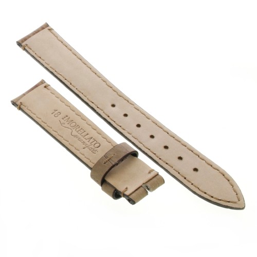 Cinturino Stampa Alligatore Marrore Sabbia opaco Cucito a Mano 18/16 mm B43B classico