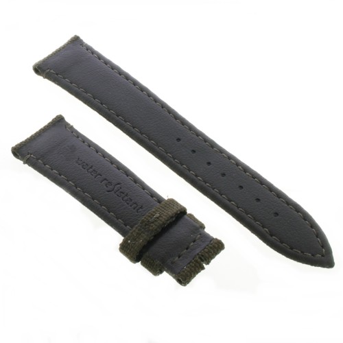 Cinturino Water Resistant Tessuto/Lorica Verde Oliva 20/16 mm B45N classico