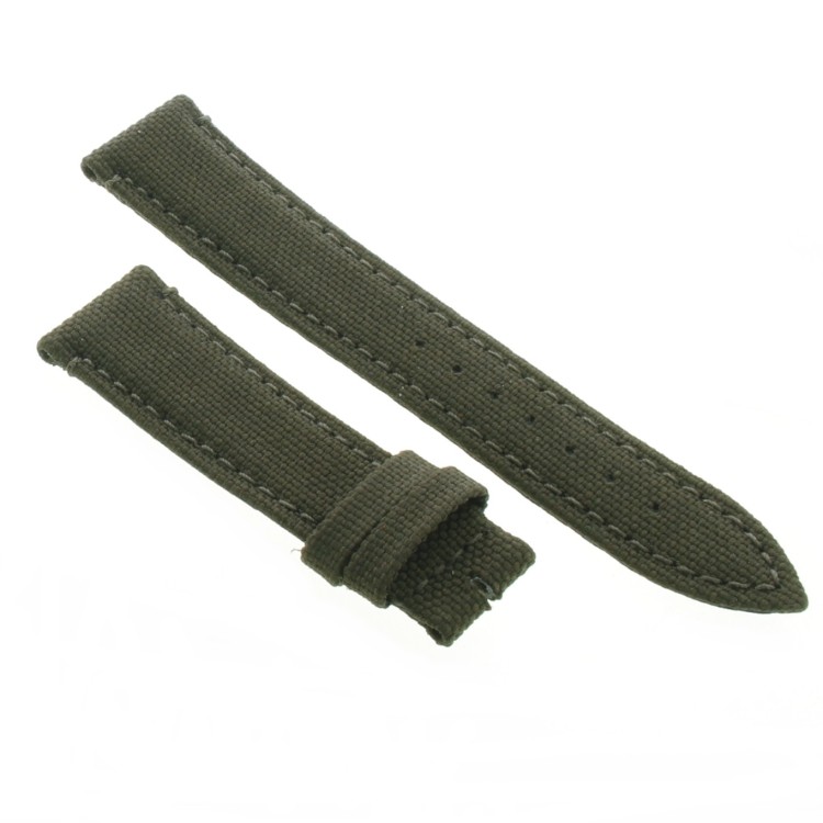 Cinturino Water Resistant Tessuto/Lorica Verde Oliva 22/18 mm B45N classico
