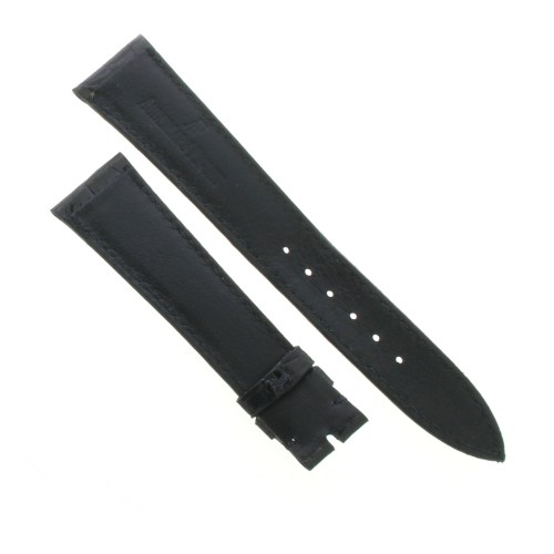 AUDEMARS PIGUET Cinturino Alligarore Nero lucido cucito misure 20/16 mm  spessore 3 mm