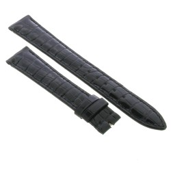 AUDEMARS PIGUET Cinturino Alligarore Nero lucido cucito misure 18/14 mm  spessore 3 mm 2