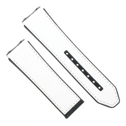 Zenith Cinturino Caucciù Bianco 23/22 mm effetto cordura Defy 21 49.9007.9004/11