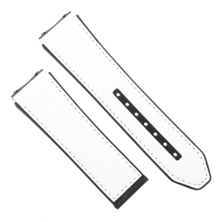 Zenith Cinturino Caucciù Bianco 23/22 mm effetto cordura Defy 21 49.9007.9004/11
