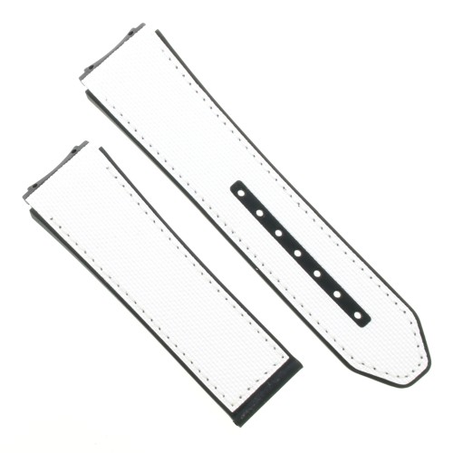 Zenith Cinturino Caucciù Bianco 23/22 mm effetto cordura Defy 21 49.9007.9004/11
