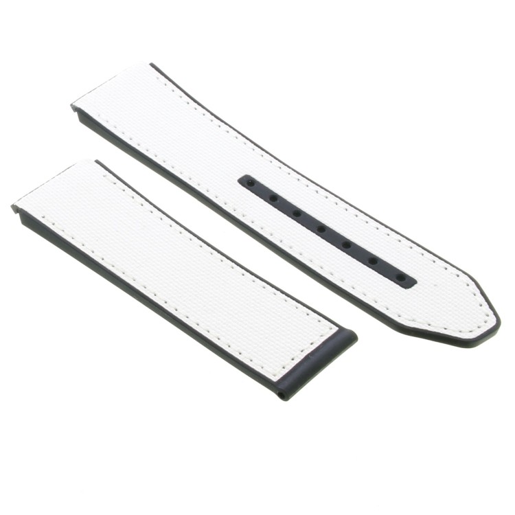 Zenith Cinturino Caucciù Bianco 23/22 mm effetto cordura Defy 21 49.9007.9004/11