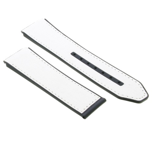 Zenith Cinturino Caucciù Bianco 23/22 mm effetto cordura Defy 21 49.9007.9004/11